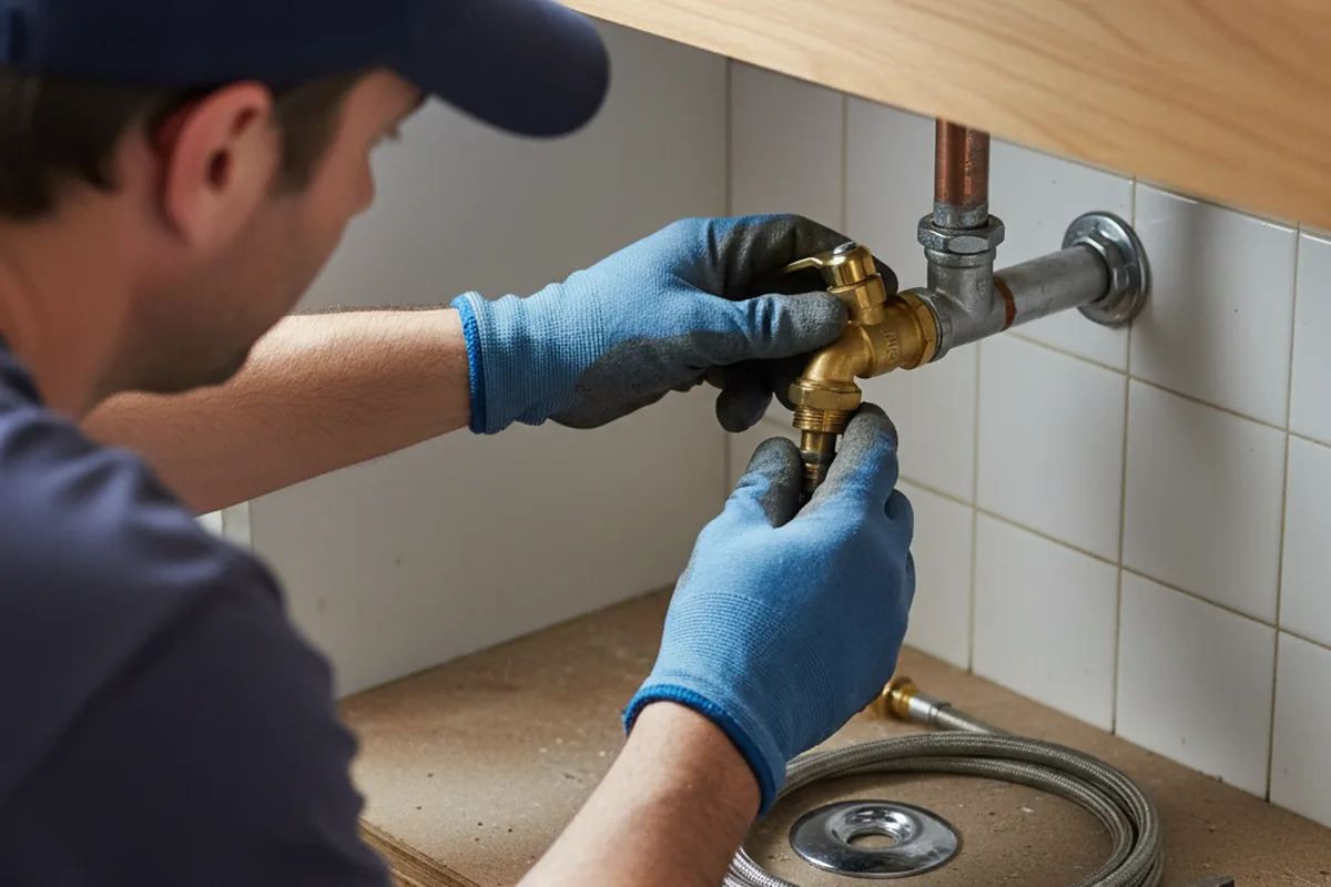 Shutoff valve and fitting work during Emergency Plumbing in Poestenkill
